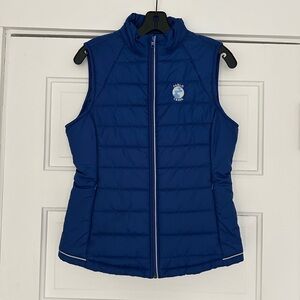 Women’s Cutter & Buck WeatherTec Golf Royal Blue Puffer Vest